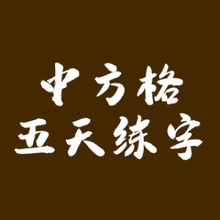 中方格五天練字