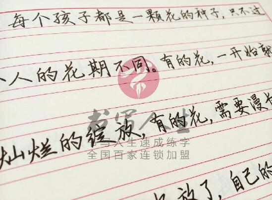 書寫人生練字加盟